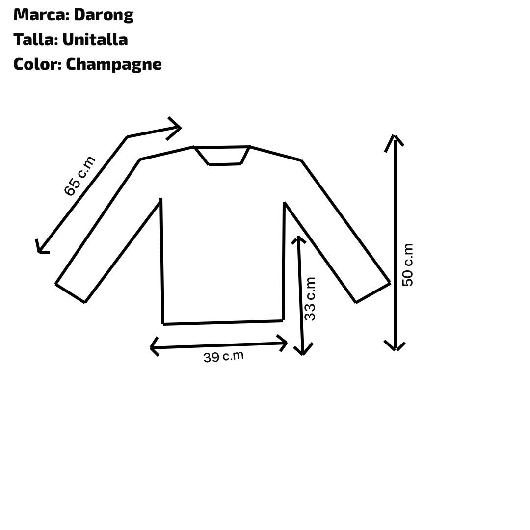 Suéter Marca Darong color champagne - Imagen 3