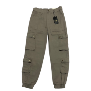 Pantalón de cargo tipo Jogger color topo para hombre