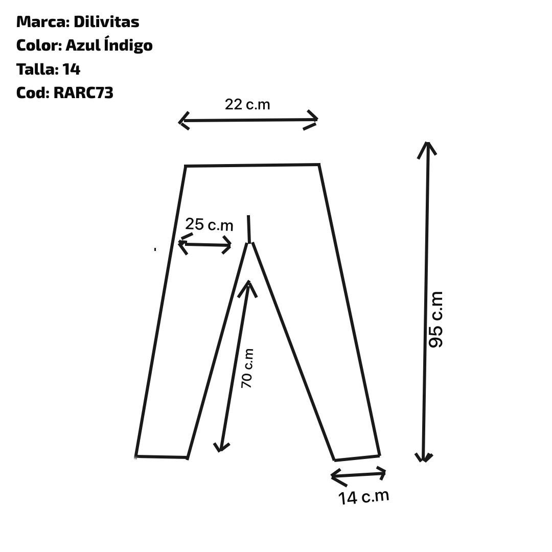 Pantalón color azul índigo para mujeres - Imagen 3