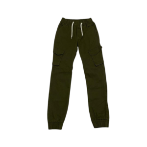 Pantalón, Cargo Jogger de Niño en Color, verde militar oscuro